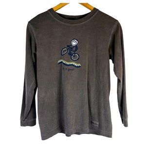 Life is good long sleeve tee boys size large (12)